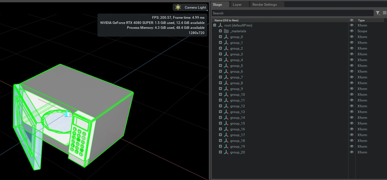 Initial USD Hierarchy